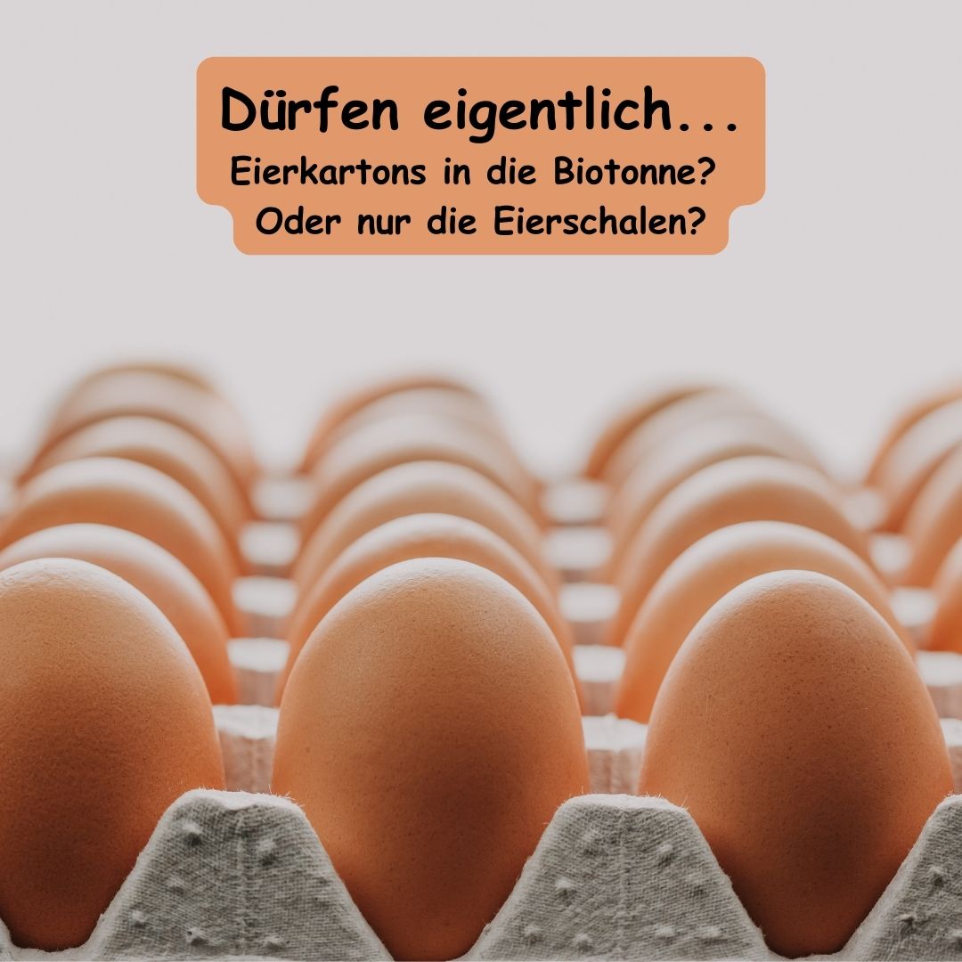 Social Media Post "Eierschalen und -kartons"