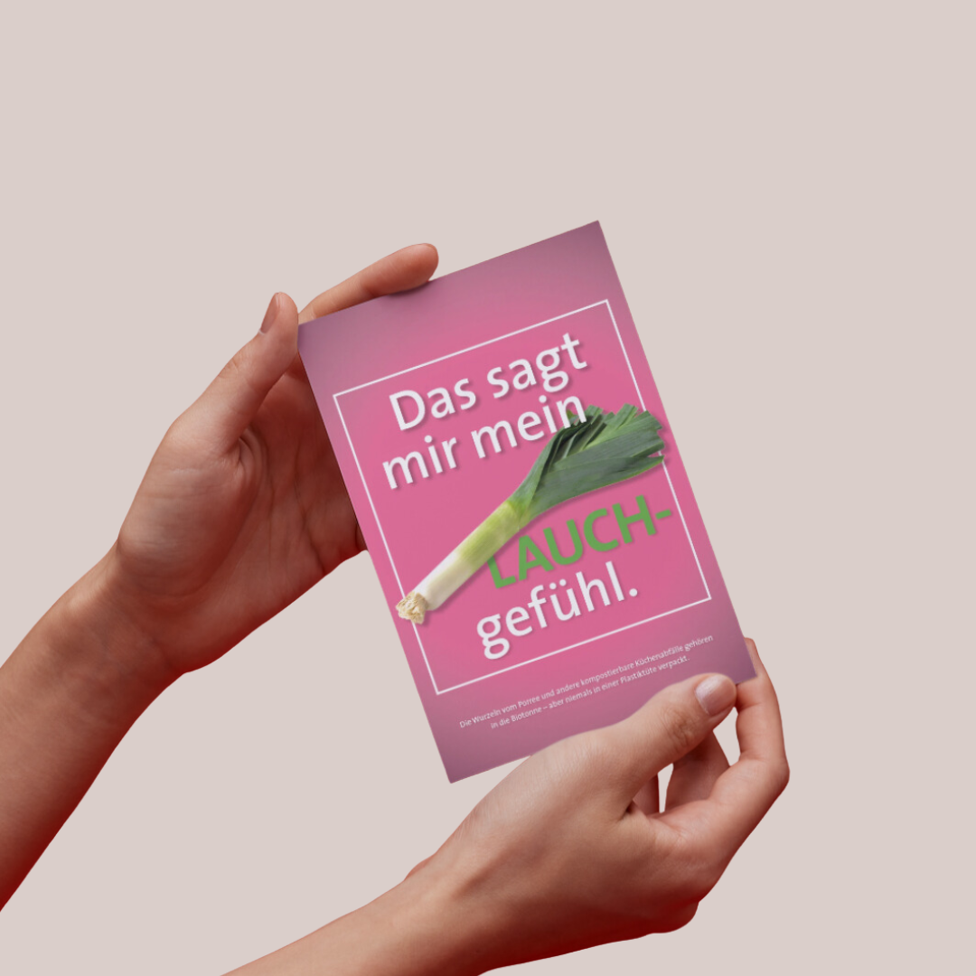 Postkarte "Das sagt mir mein Lauchgefühl"